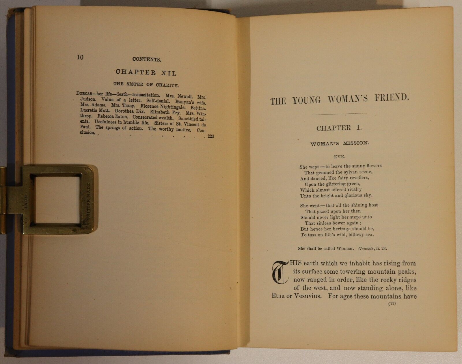 1886 The Young Woman's Friend by D.C. Eddy Antique Social Commentary Book