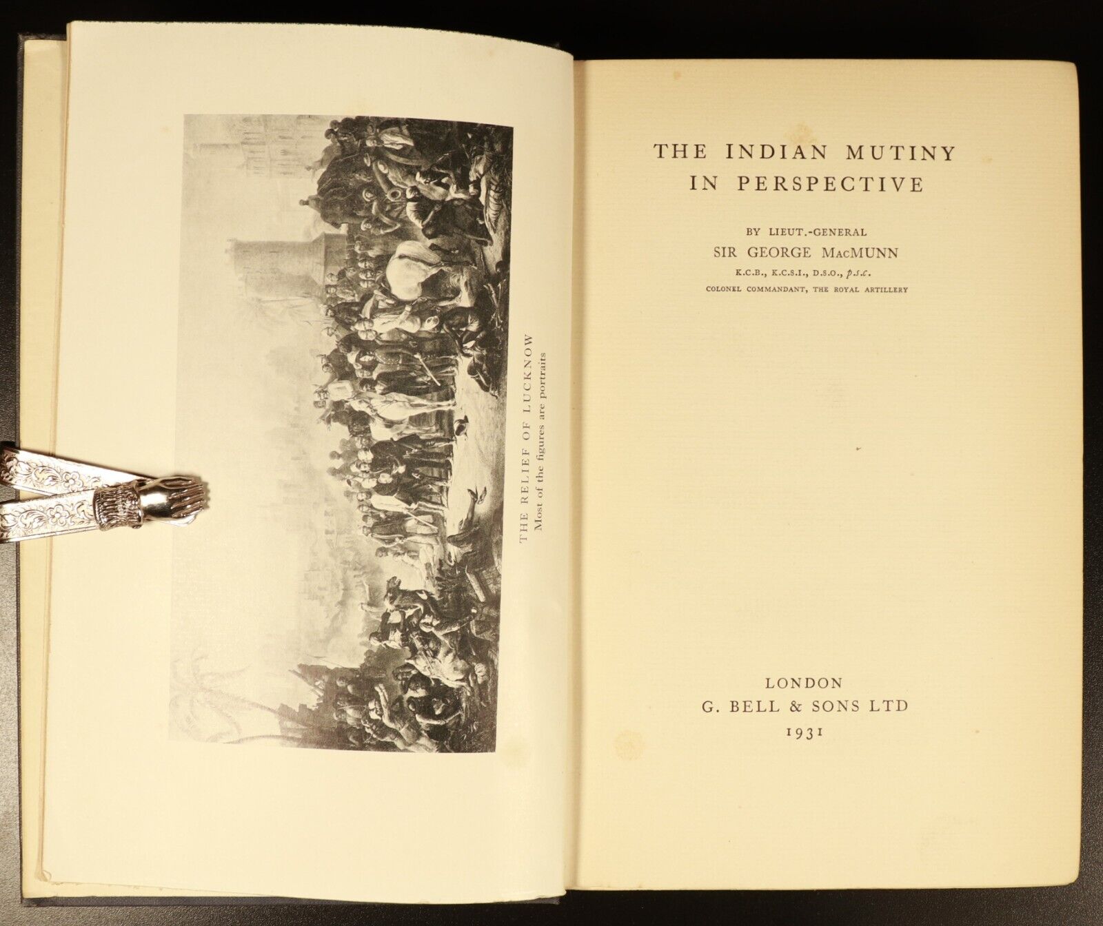 1931 The Indian Mutiny In Perspective by G. MacMunn Military History Book 1st Ed