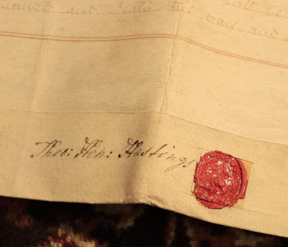 1789 Indenture Conveyance English Legal Document Manuscript Vellum Lease