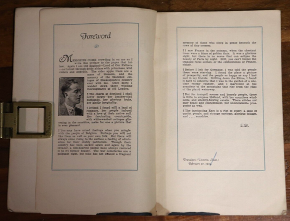 1939 Homeland & Foreign Strand Australian Pre WW2 Guide Book To Europe