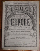 c1875 Picturesque Europe - Division 5 Rare Antiquarian Engravings Plates Book-1