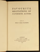 1903 Favourite Recitations Of Favourite Actors Antique Poetry & Literature Book-5