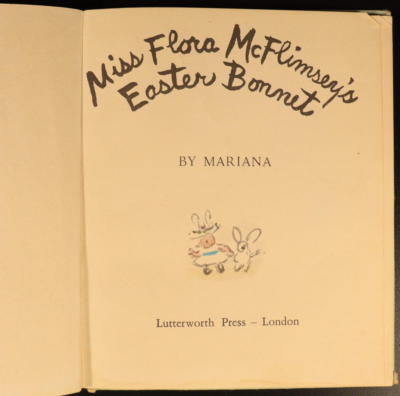 Miss Flora McFlimsey's Easter Bonnet by Mariana 1961 Vintage Children's Book