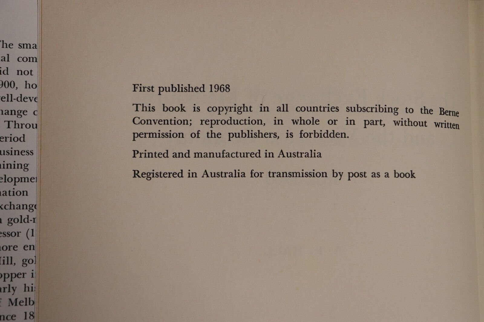 1968 The Stock Exchange Of Melbourne Australian Finance Sharemarket History Book