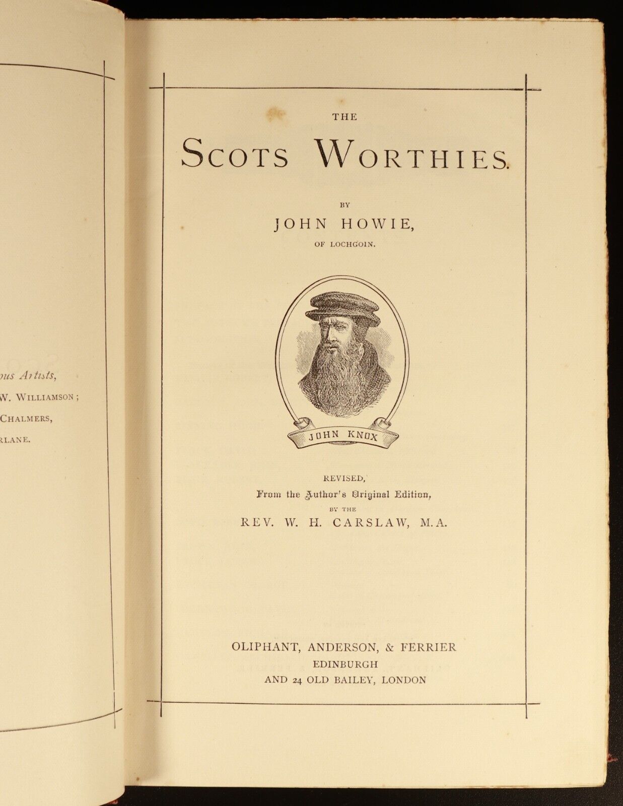 c1870 The Scots Worthies by John Howie Antique Illustrated Scottish History Book