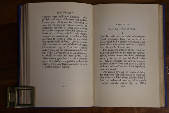 1934 Hail Victoria! by Kathleen Ussher Antique Australian History Book Ned Kelly