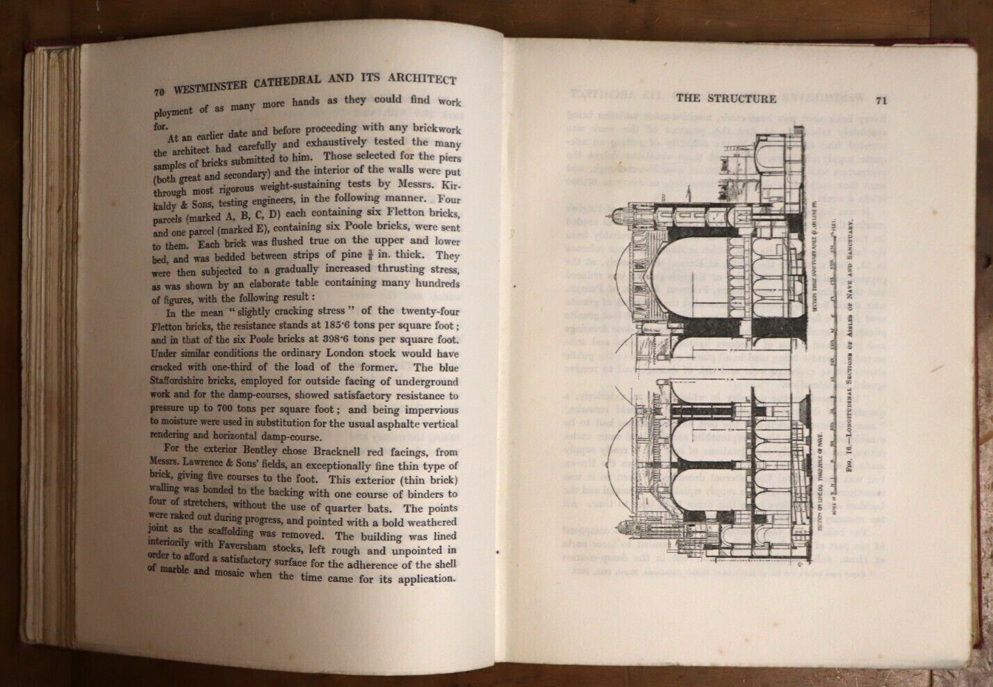 1919 Westminster Cathedral & Its Architect Antique Architecture History Book