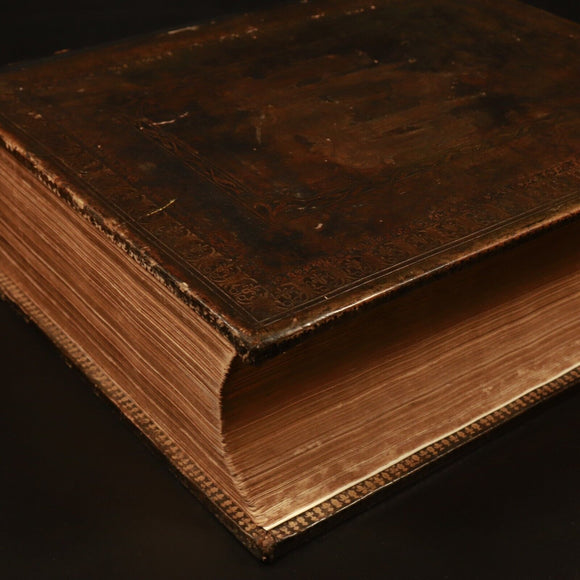 1855 The Catholic Family Bible + 1851 The New Testament Antiquarian Bible Rebind