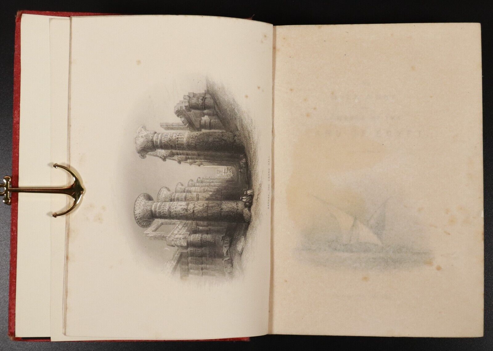 c1862 The Nile Boat Glimpses Of Egypt by WH Bartlett Antiquarian Egyptian Book