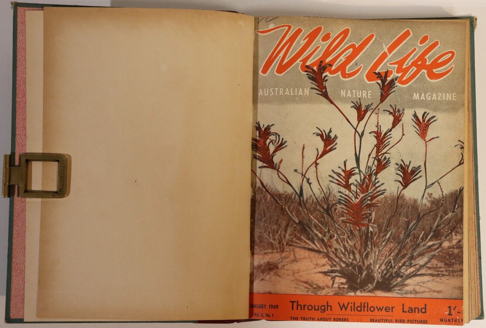 1946 2vol Wildlife: Australian Nature Magazine Antique Natural History Books