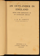 1905 An Outlander In England JHM Abbott Antique Australian Travel History Book-4
