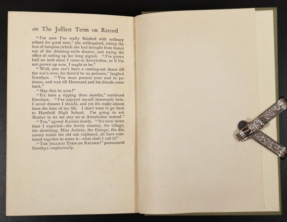 c1920 The Jolliest Term On Record by Angela Brazil Antique Fiction Book B Salmon