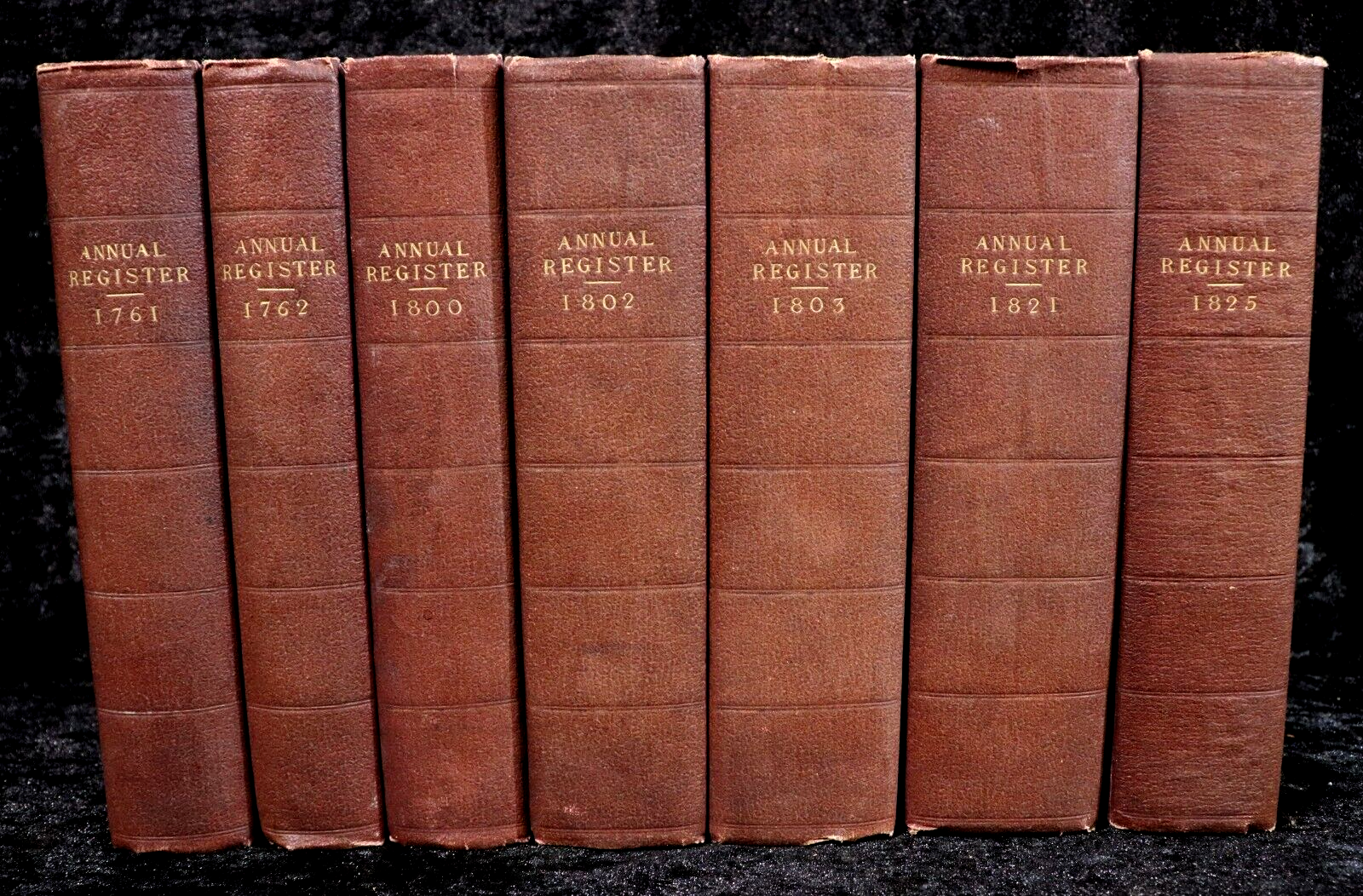 1761-1825 7vol The Annual Register Antiquarian British History Reference Books