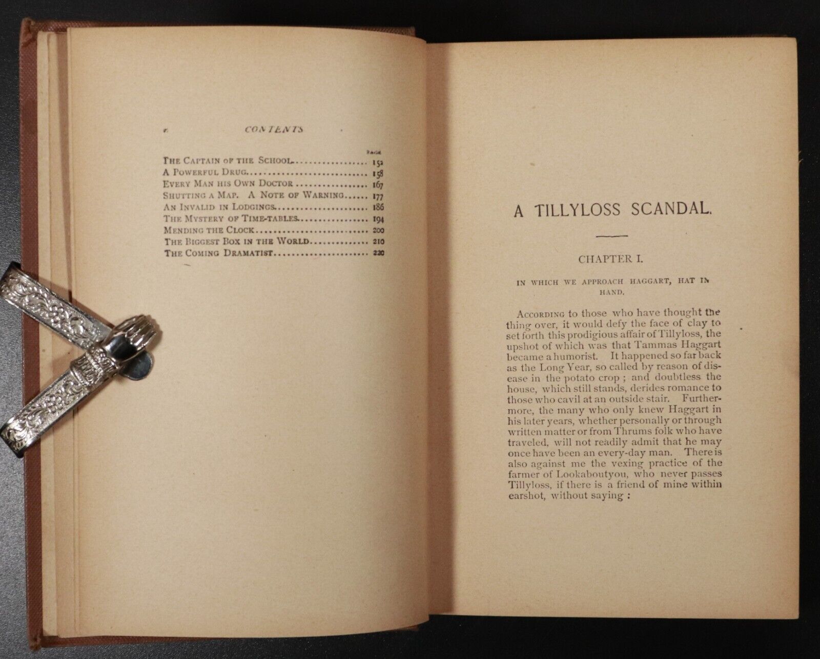 c1893 The Tillyloss Scandal by J.M. Barrie Antique Scottish Fiction Book