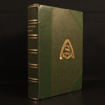 The Works Of Alfred Lord Tennyson 1926 Antique British Poetry Book Prize Binding