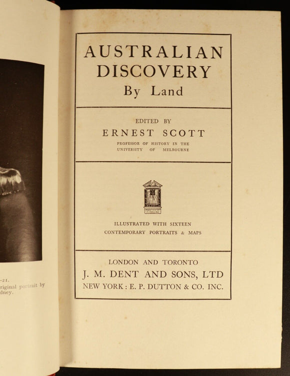1929 2vol Australian Discovery by Sea & Land by E. Scott Antique History Books