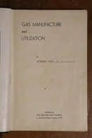1945 Gas Manufacture & Utilization by Norman Smith Antique Energy History Book-2