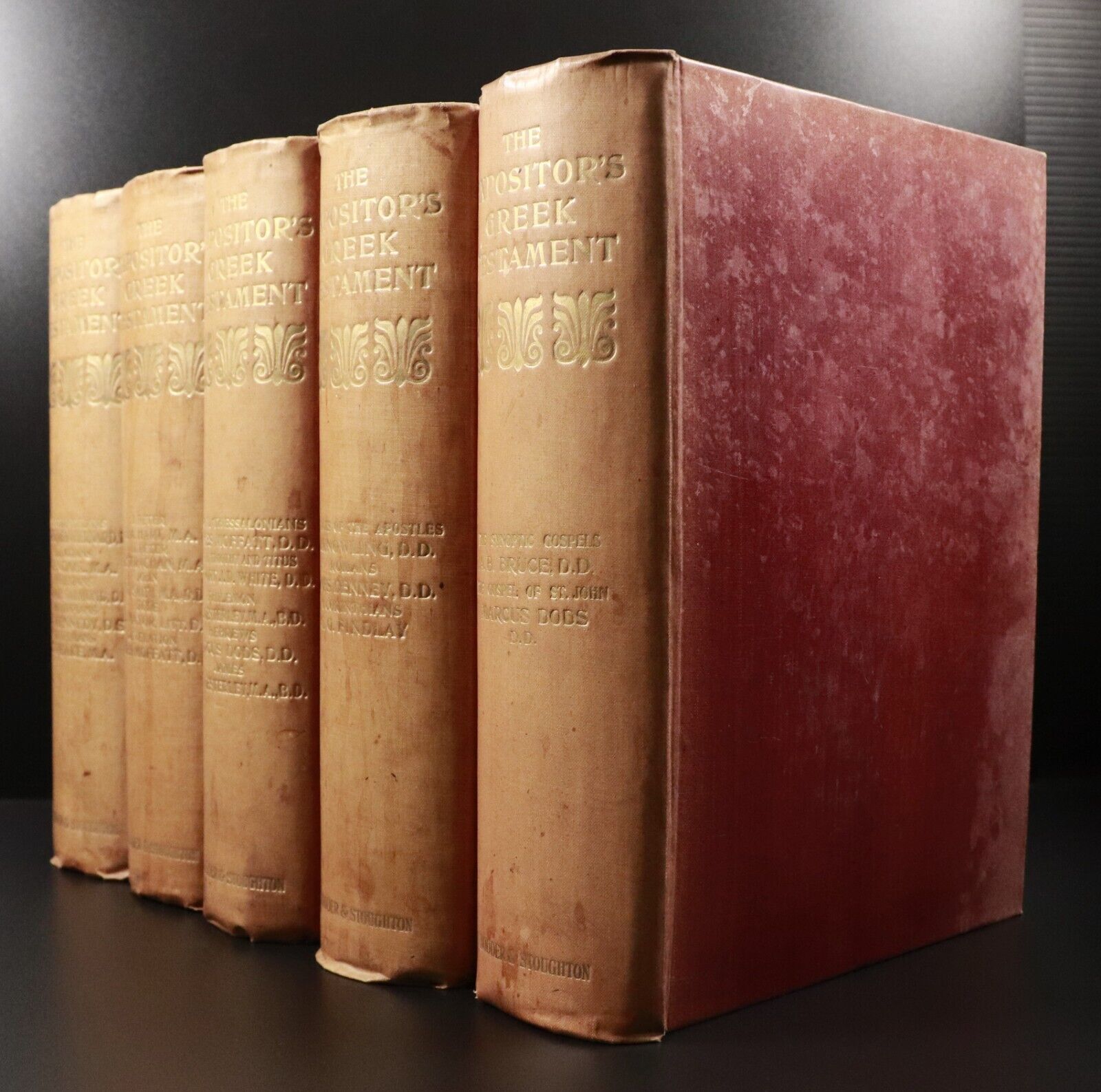 1910 5vol The Expositor's Greek Testament Antique Theology Book Set W.R. Nicoll