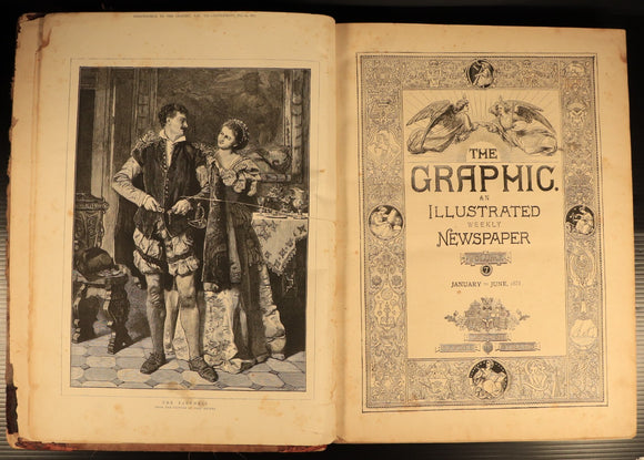 The Graphic Illustrated Weekly Newspaper Jan to Jun 1873 British History Book