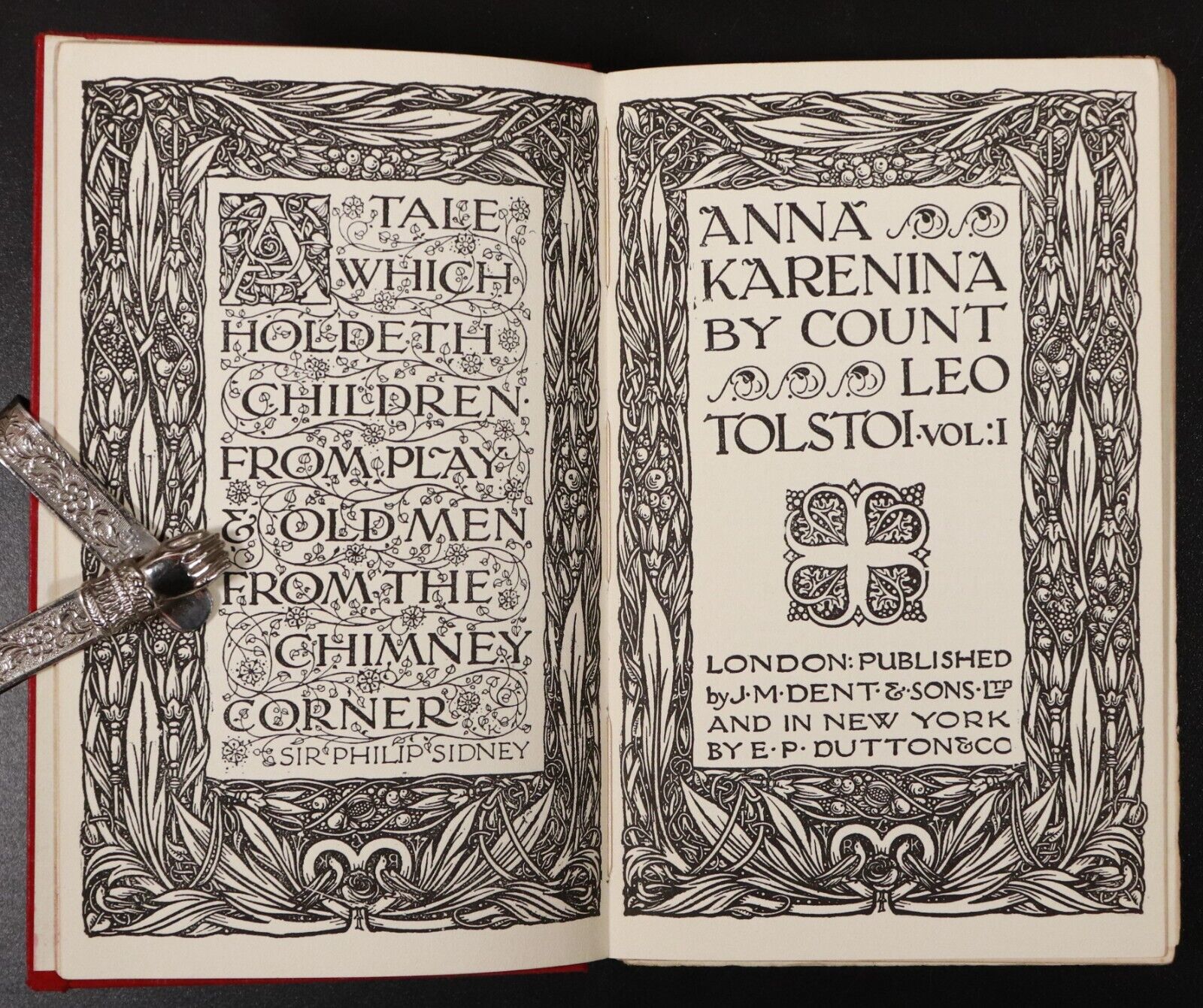 c1910 3vol Anna Karenina by Leo N. Tolstoy Antique Classic Fiction Book Set - 0