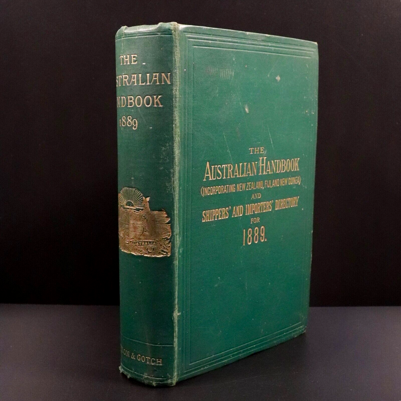 1889 Australian Handbook Directory Business Guide Antiquarian Reference Book