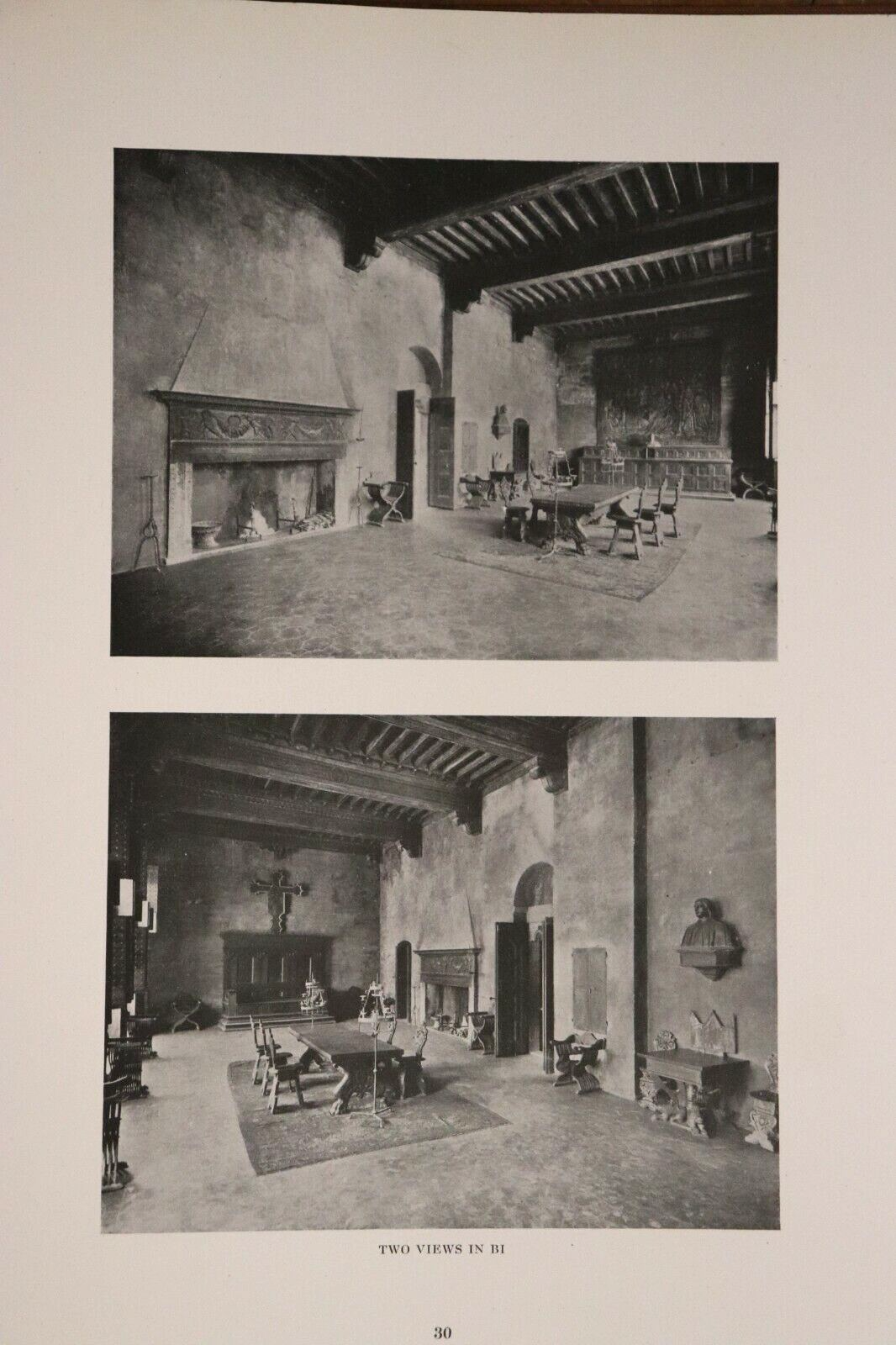 1922 The Davanzati Palace by L.C. Rosenberg Antique Architecture Reference Book