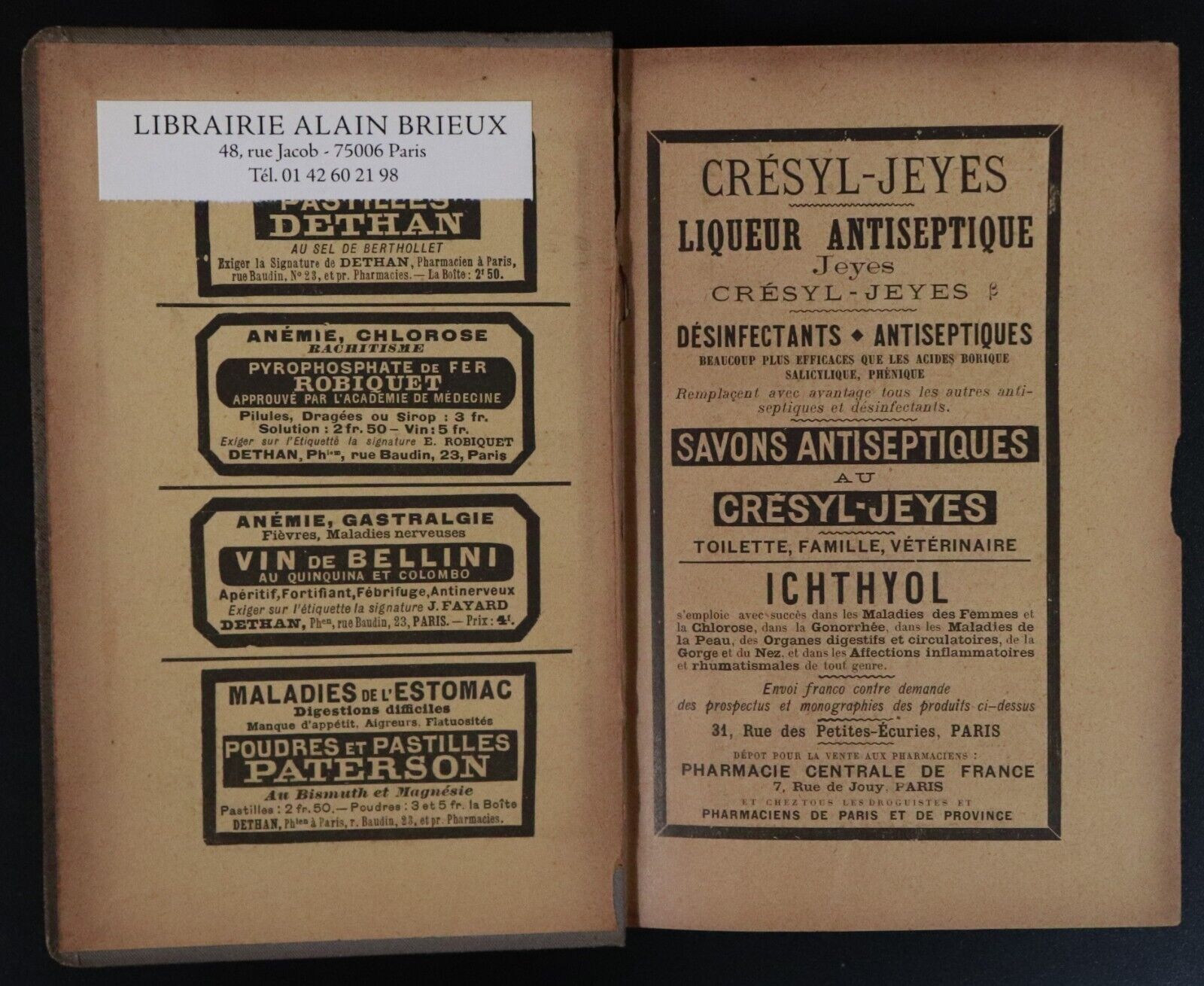 1893 Formulaire Medicaments Nouveaux by H Bocquillon Limousin Medical Book