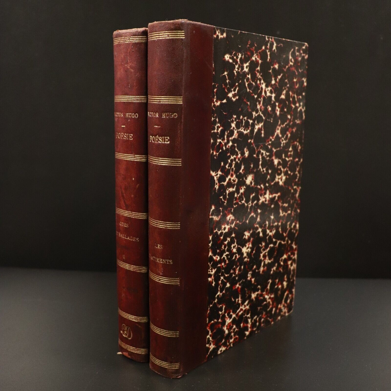 1875 2vol Oeuvres Victor Hugo Poesie Odes Et Ballades Les Chatiments Books