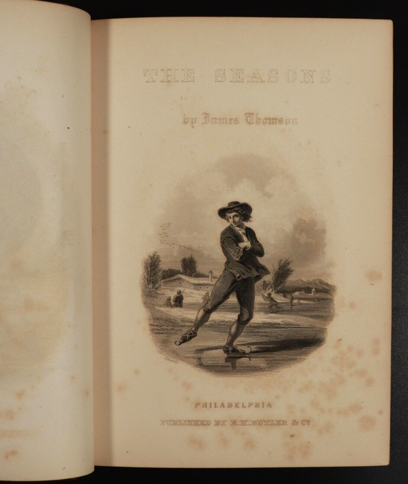 1868 The Seasons by James Thomson Antiquarian Scottish Poetry Book Illustrated