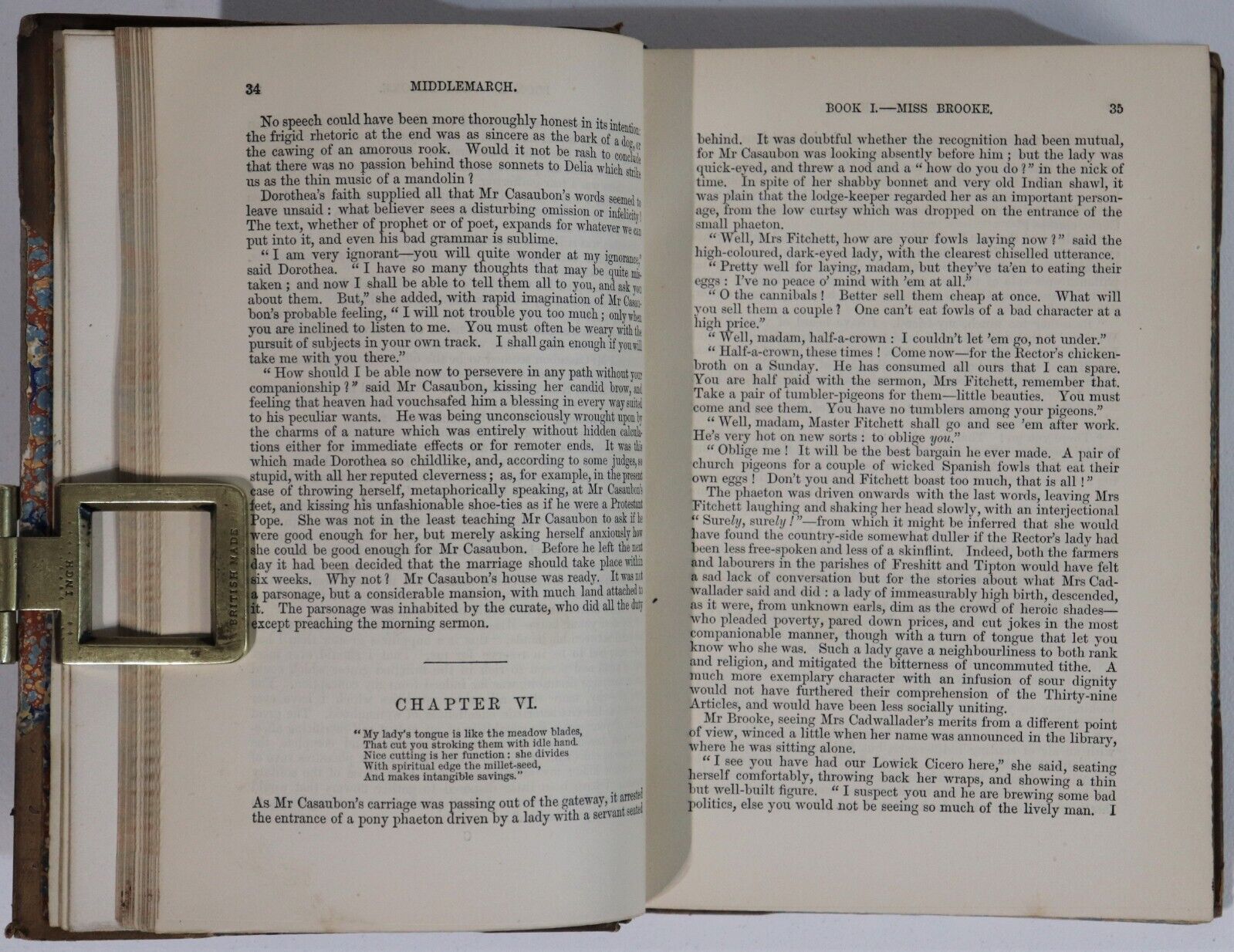 c1880 5vol George Eliot's Novels Antique English Fiction Book Collection