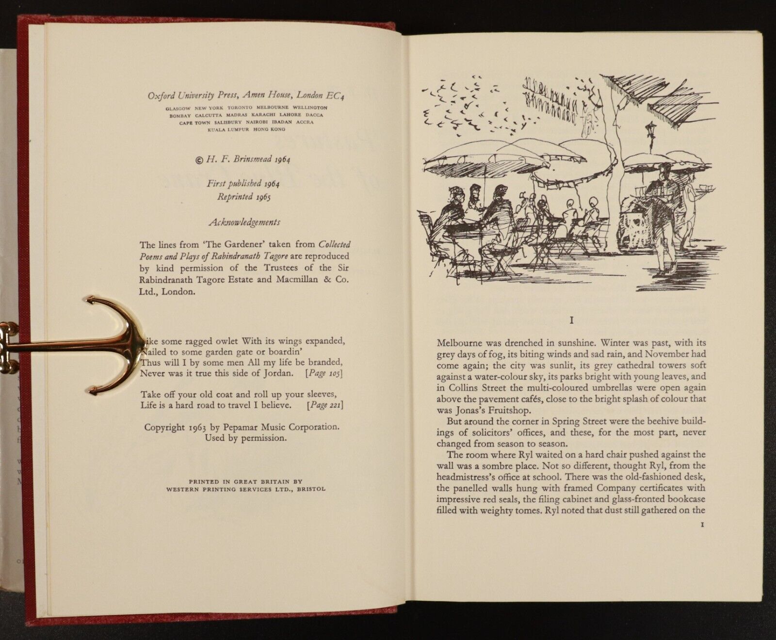 1965 Pastures Of The Blue Crane by H.F Brinsmead Vintage Australian Fiction Book