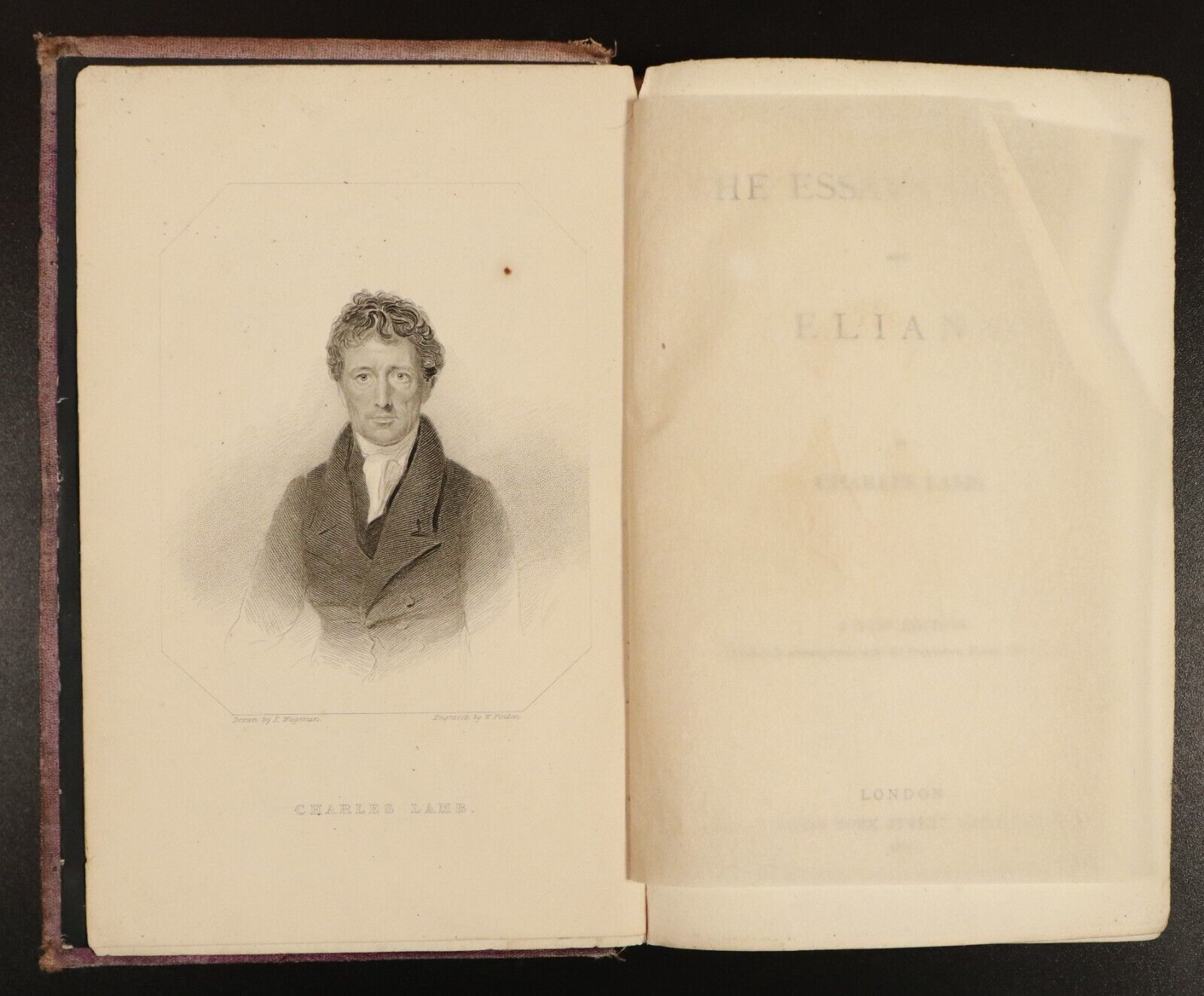 1871 The Essays Of Elia & Eliana by Charles Lamb Antiquarian Literature Book - 0
