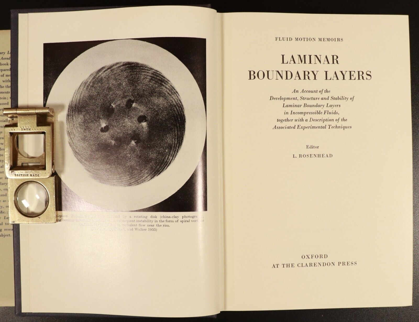 1966 Laminar Boundary Layers by L. Rosenhead Vintage Science Reference Book - 0