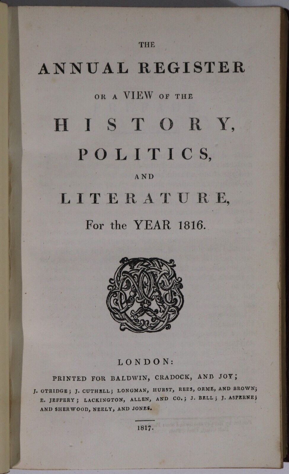 1763-1820 9vol The Annual Register Antiquarian History Politics Books