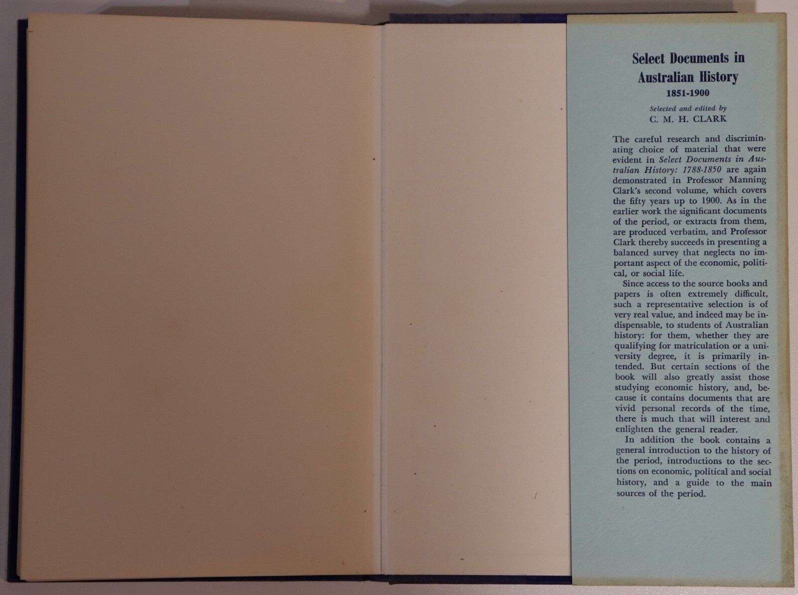 Select Documents In Australian History - 1969 - Australian History Book Set