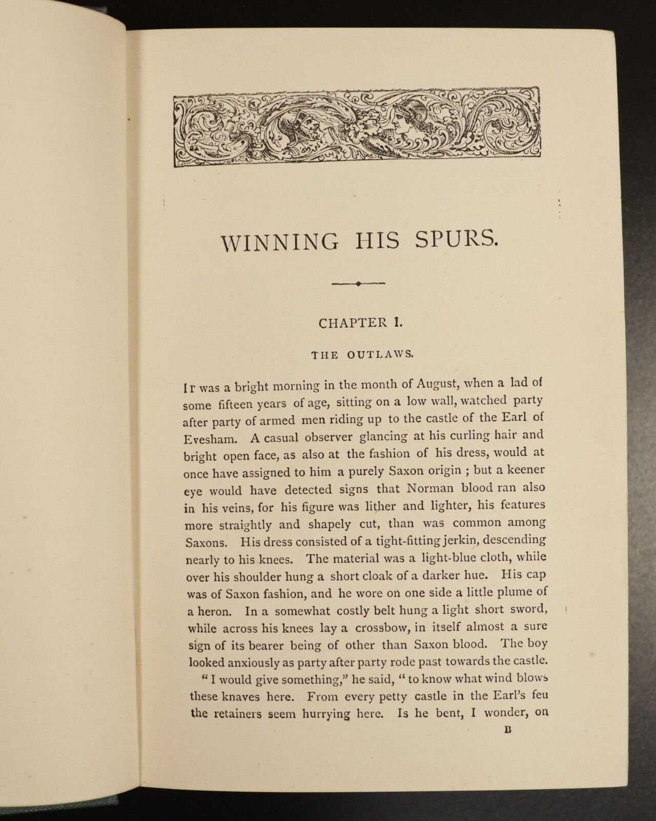 1891 Winning His Spurs Tale Of Crusades GA Henty Antique Historical Fiction Book