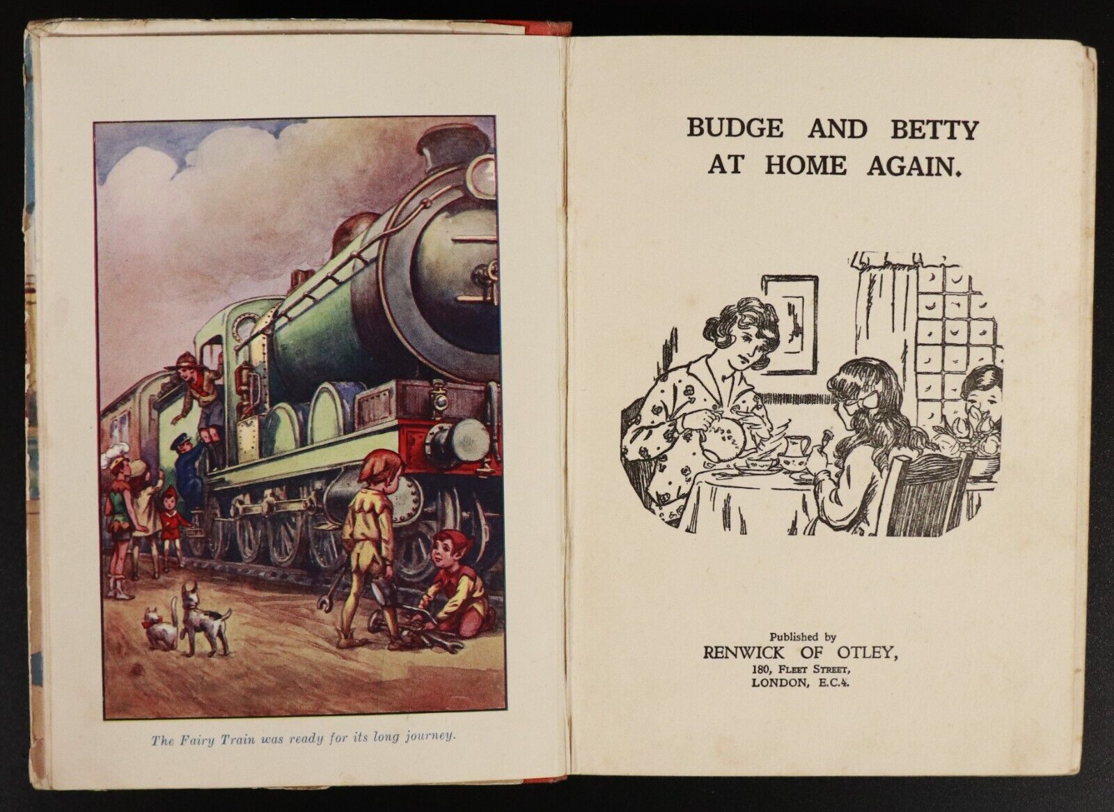 Budge & Betty At Home Again - c1935 - Antique Childrens Book - 0
