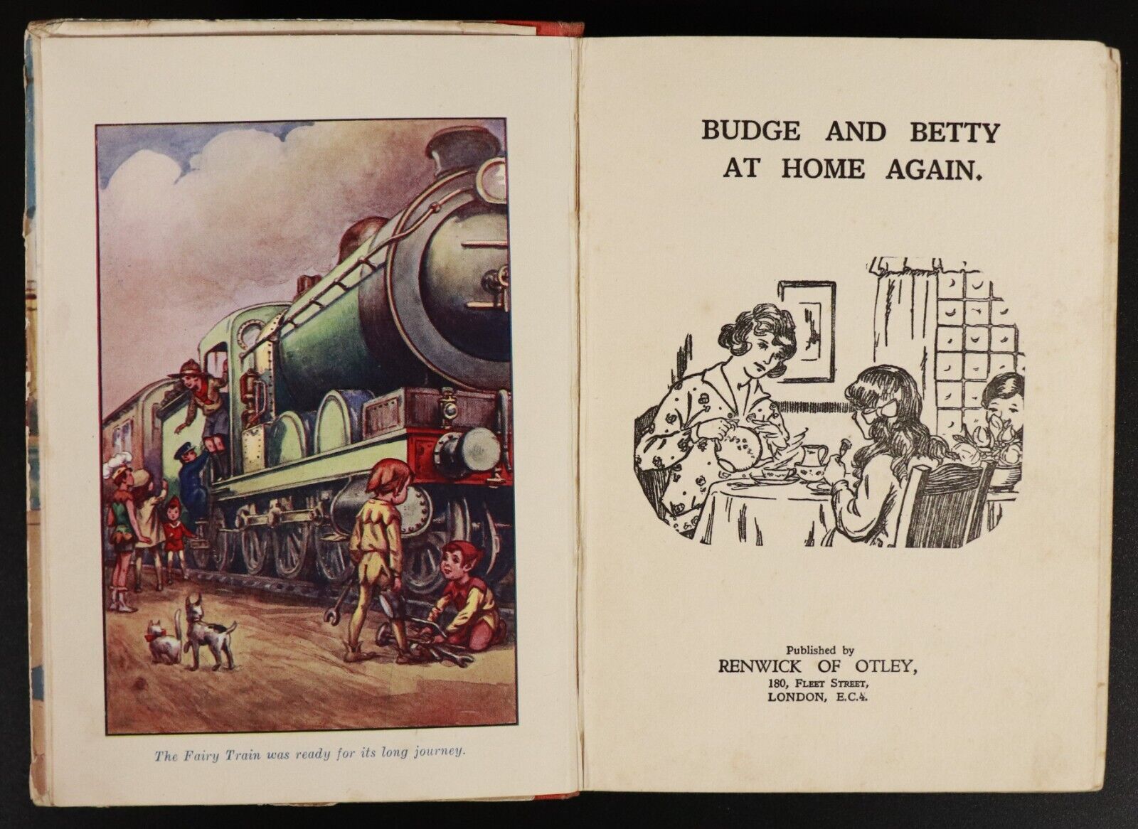 Budge & Betty At Home Again - c1935 - Antique Childrens Book