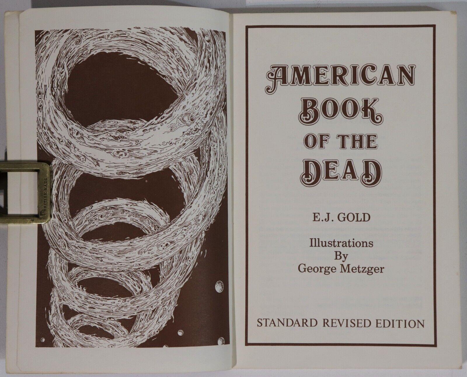 American Book Of The Dead by EJ Gold - 1978 - 1st Edition Vintage Book