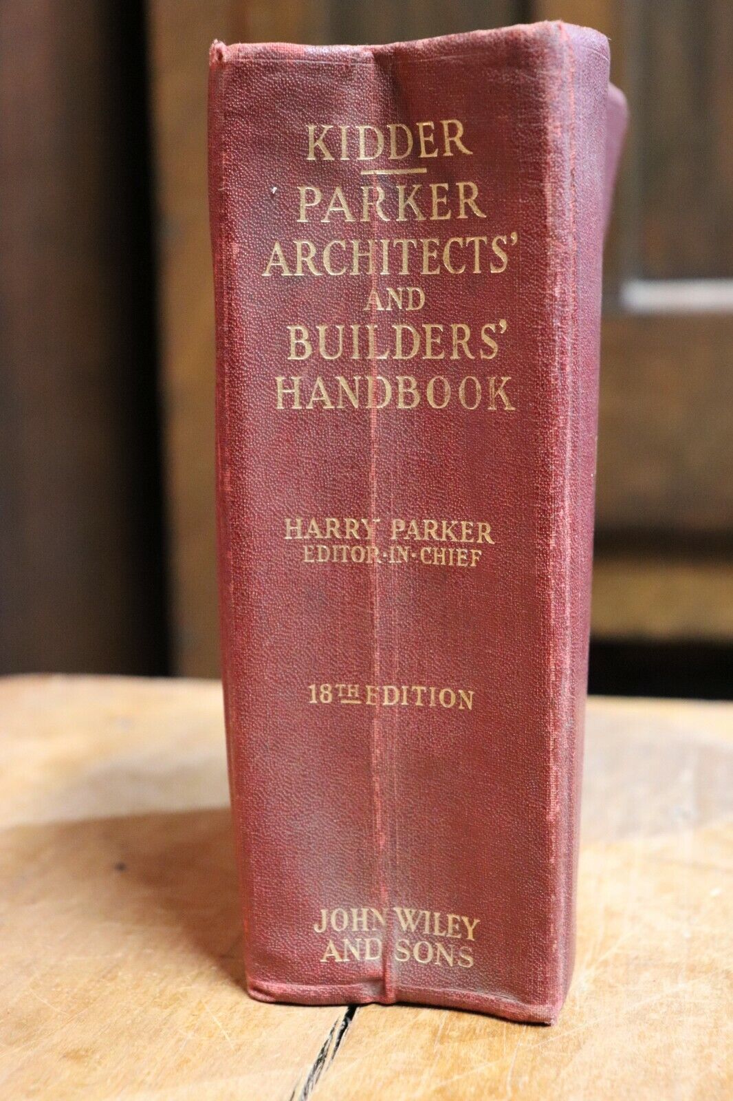 Kidder - Parker Architects And Builders Handbook - 1936 - Rare Antique Book