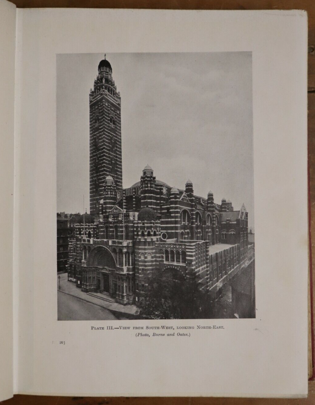 1919 Westminster Cathedral & Its Architect Antique Architecture History Book