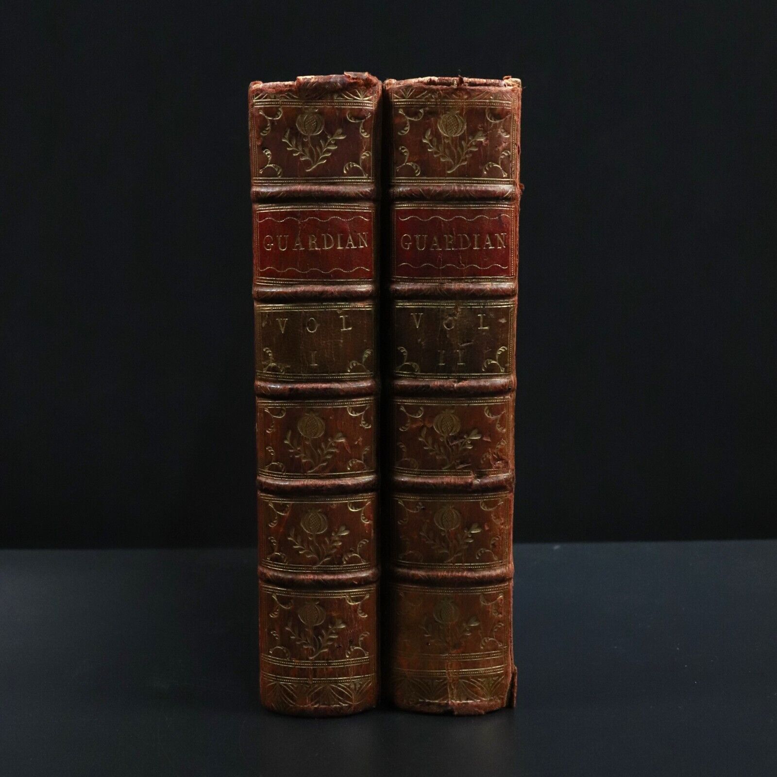 1760 2vol The Guardian by Addison & Steele Antiquarian British History Book Set - 0