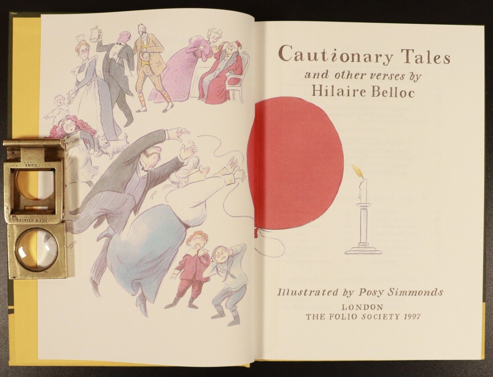 1998 Cautionary Tales & Verses by Hilaire Belloc Folio Society Literature Book