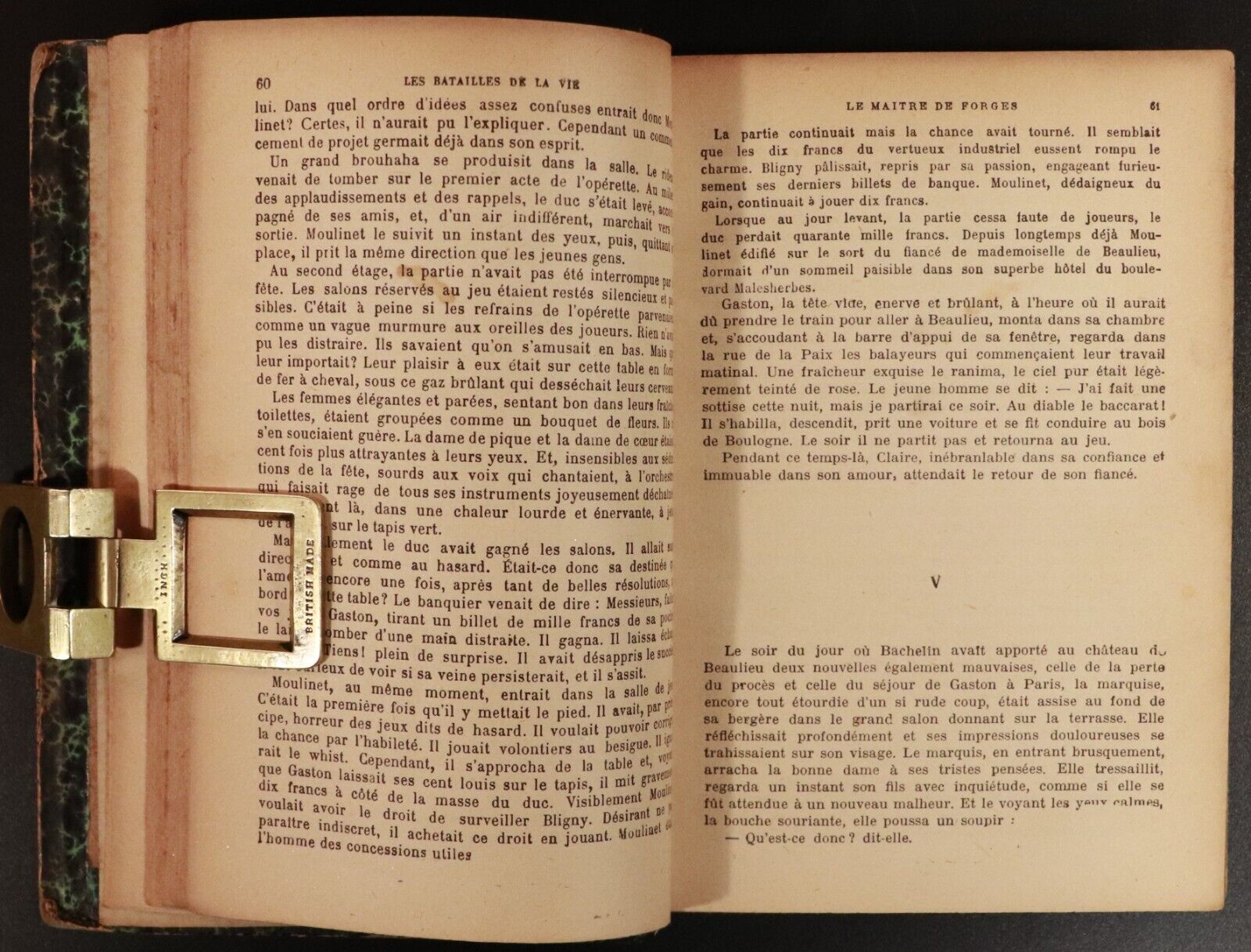 c1882 Le Maître De Forges by Georges Ohnet Antiquarian French Fiction Book