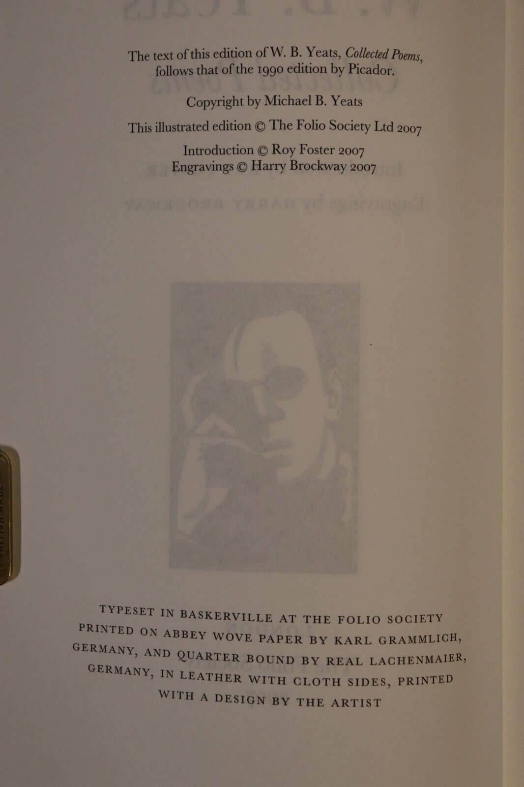 W.B. Yeats: Collected Poems - 2007 - Folio Society - Poetry Book