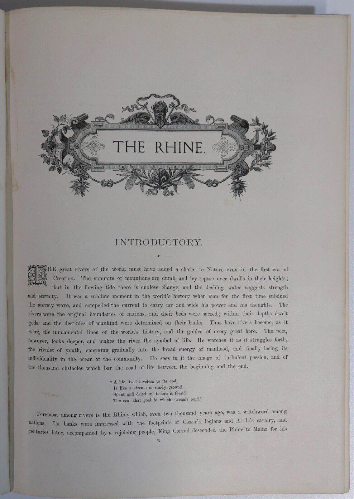 The Rhine: From Source To The Sea by G Bartley - 1878 - Antique Picturesque Book