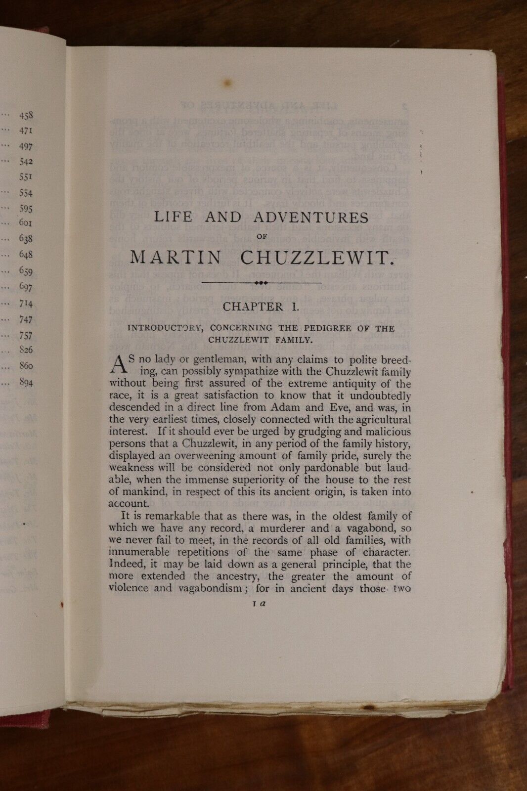 c1910 Martin Chuzzlewit by Charles Dickens Antique Classic Literature Book