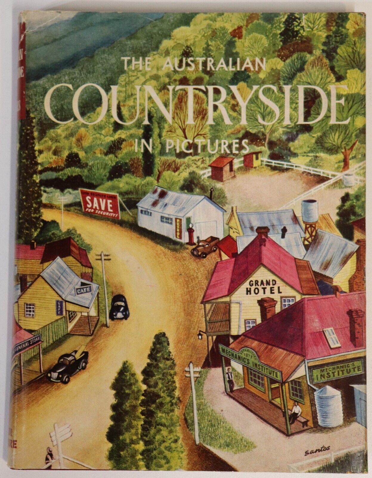 Australian Countryside In Pictures - c1950 - Vintage Australian History Book