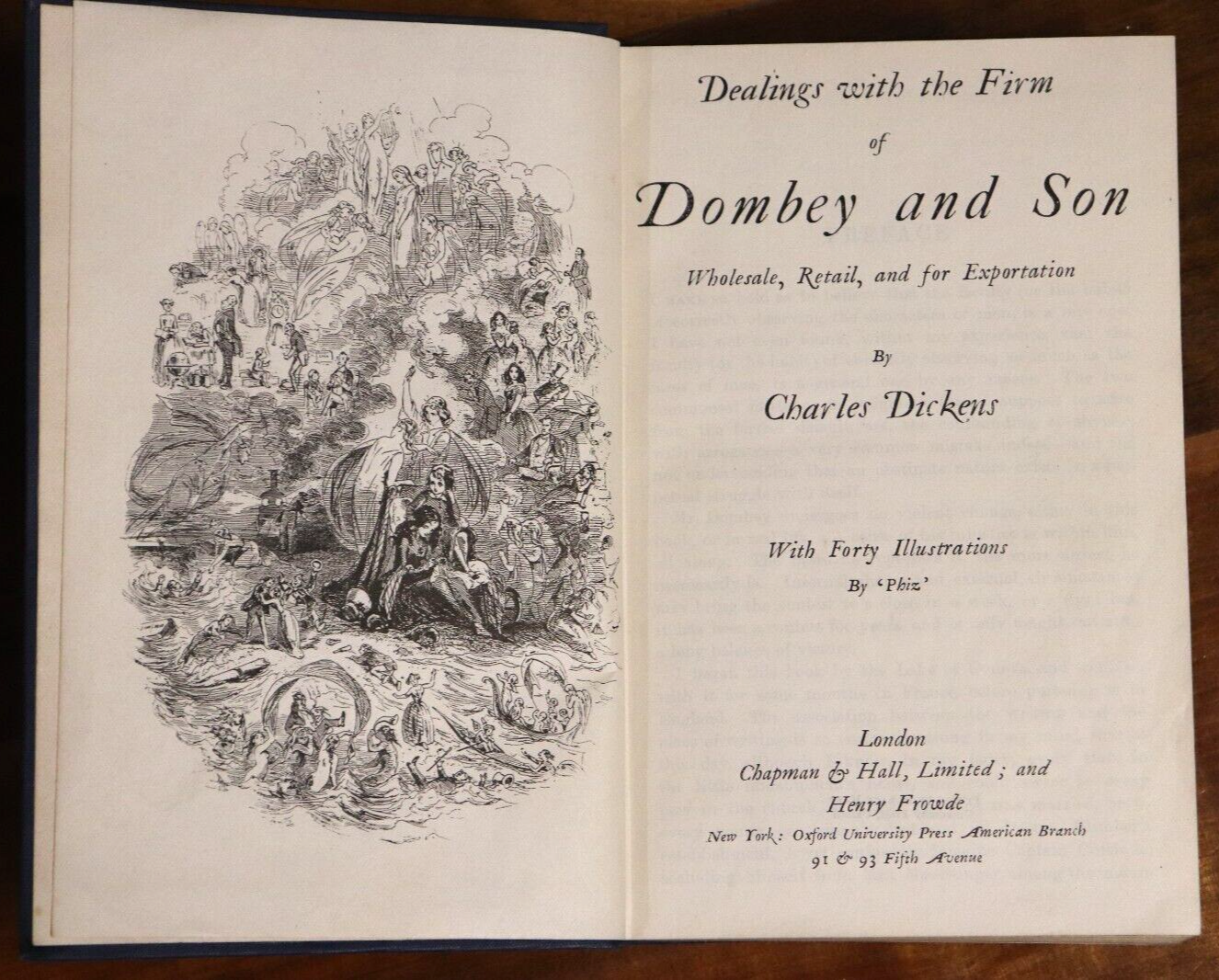 c1960 Dombey & Son by Charles Dickens Vintage Literature Book - 0