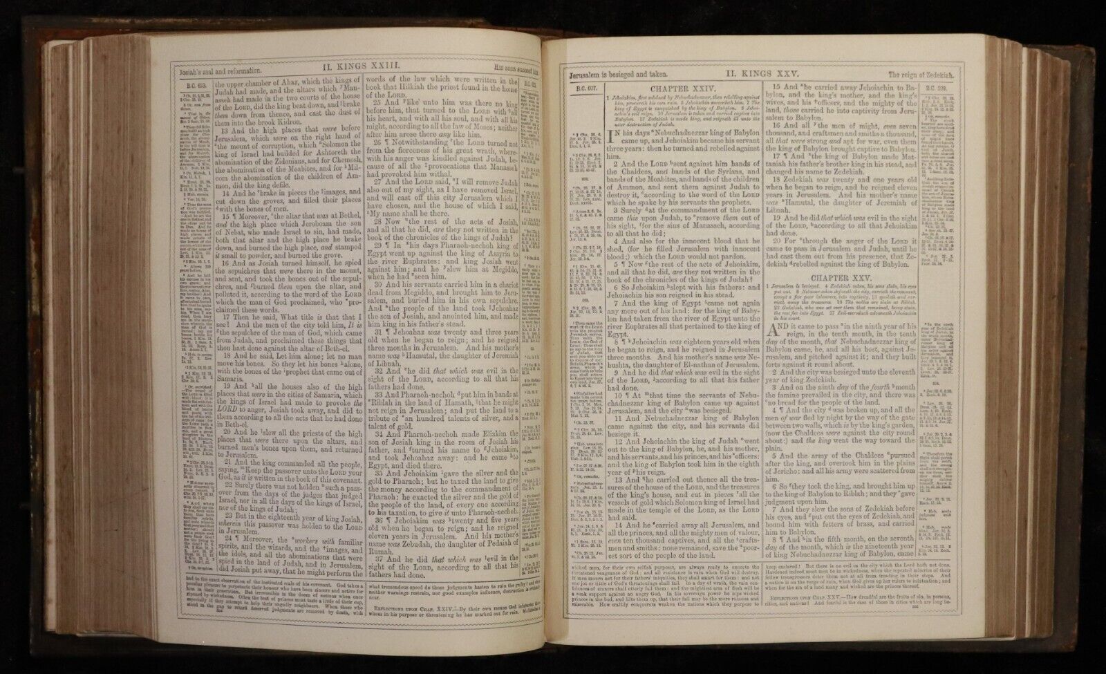 c1885 Brown's Self Interpreting Family Bible Rev J. Brown Antique Religious Book
